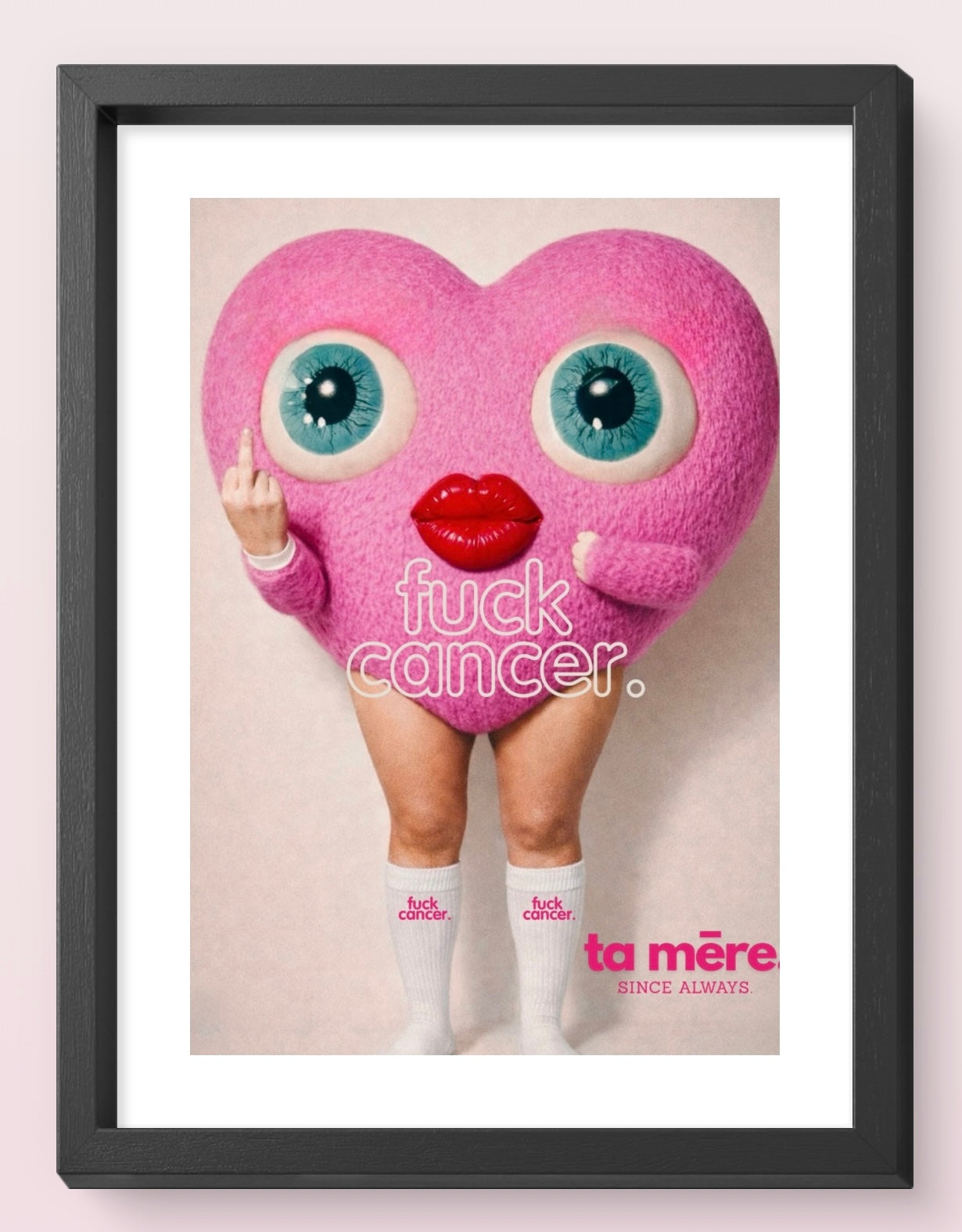 Cadre Fuck cancer noir